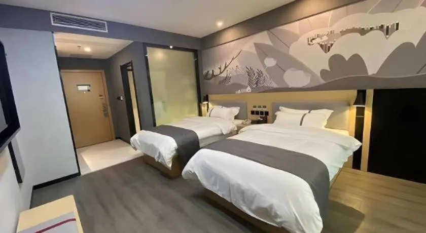 Bed in Thank Inn Jiangxi Nanchang Anyi County Fenghuangshan Industrial Park