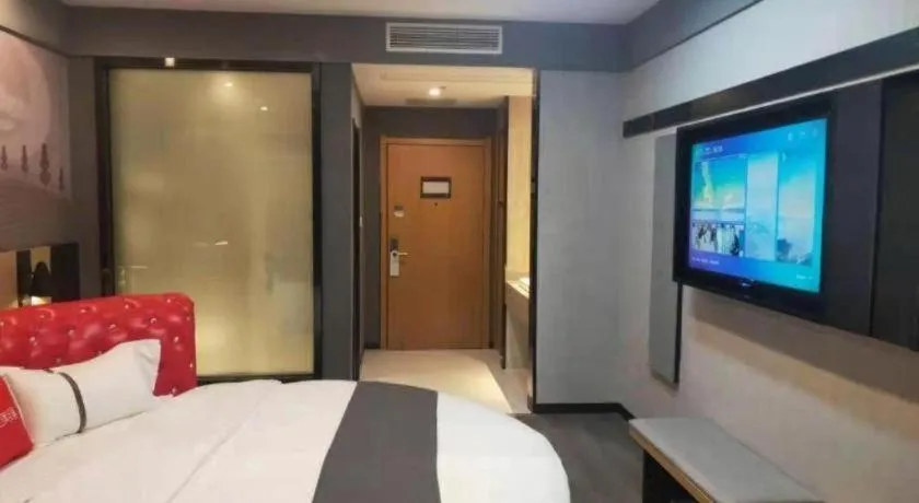 Bed in Thank Inn Jiangxi Nanchang Anyi County Fenghuangshan Industrial Park