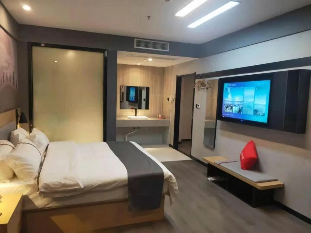 Bed in Thank Inn Jiangxi Nanchang Anyi County Fenghuangshan Industrial Park