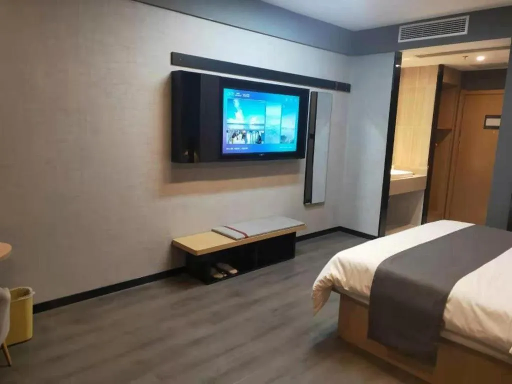 Bed in Thank Inn Jiangxi Nanchang Anyi County Fenghuangshan Industrial Park