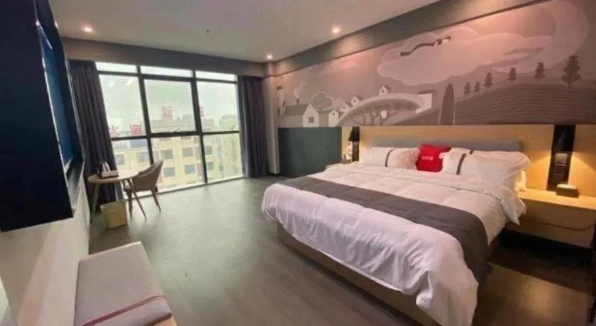 Bed in Thank Inn Jiangxi Nanchang Anyi County Fenghuangshan Industrial Park