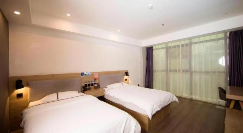 Bed in Thank Inn Jiangxi Nanchang Anyi County Fenghuangshan Industrial Park