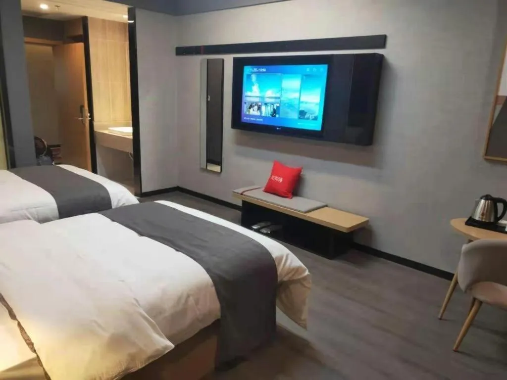Bed in Thank Inn Jiangxi Nanchang Anyi County Fenghuangshan Industrial Park