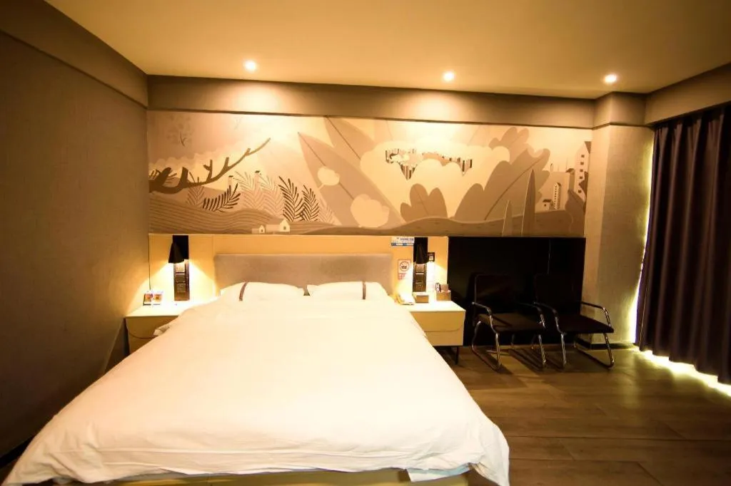 Bed in Thank Inn Jiangxi Nanchang Anyi County Fenghuangshan Industrial Park