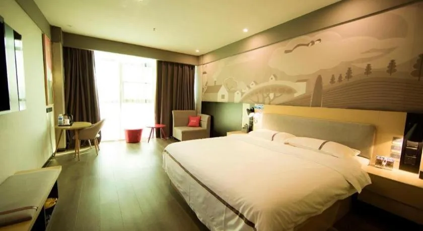 Bed in Thank Inn Jiangxi Nanchang Anyi County Fenghuangshan Industrial Park
