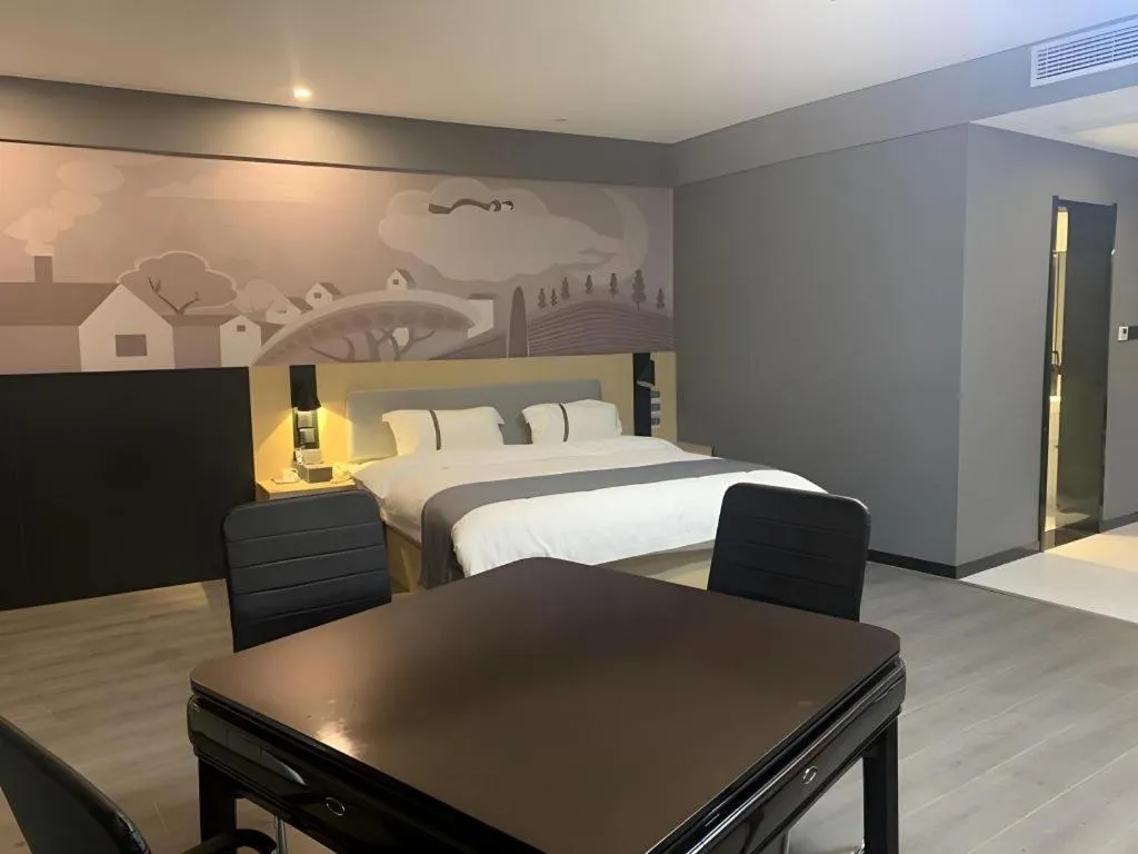 Bed in Thank Inn Jiangxi Nanchang Anyi County Fenghuangshan Industrial Park