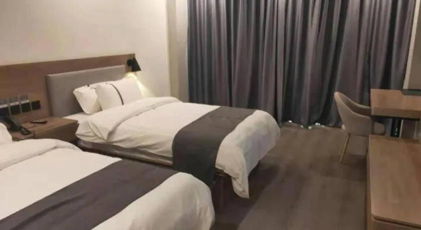 Bed in Thank Inn Jiangxi Nanchang Anyi County Fenghuangshan Industrial Park