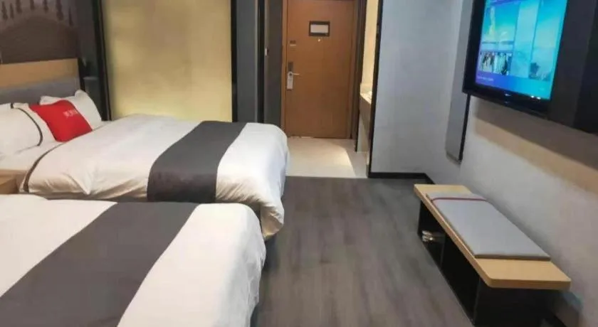 Bed in Thank Inn Jiangxi Nanchang Anyi County Fenghuangshan Industrial Park
