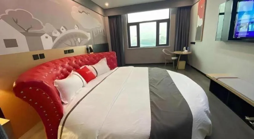 Bed in Thank Inn Jiangxi Nanchang Anyi County Fenghuangshan Industrial Park