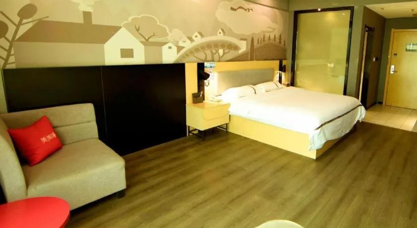 Bed in Thank Inn Jiangxi Nanchang Anyi County Fenghuangshan Industrial Park