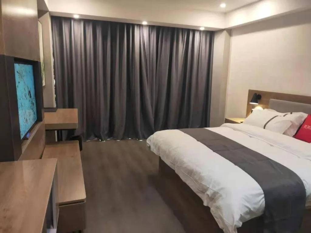 Bed in Thank Inn Jiangxi Nanchang Anyi County Fenghuangshan Industrial Park