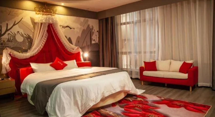 Bed in Thank Inn Guizhou Bijie Qianxi County High-Speed Railway Station