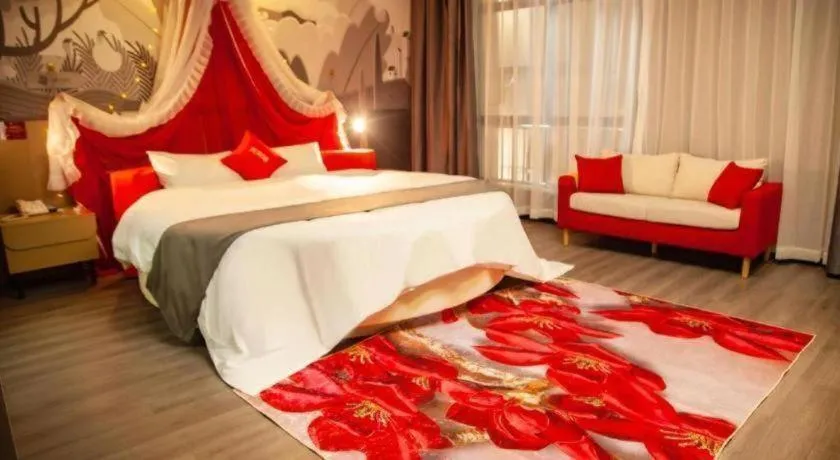 Bed in Thank Inn Guizhou Bijie Qianxi County High-Speed Railway Station