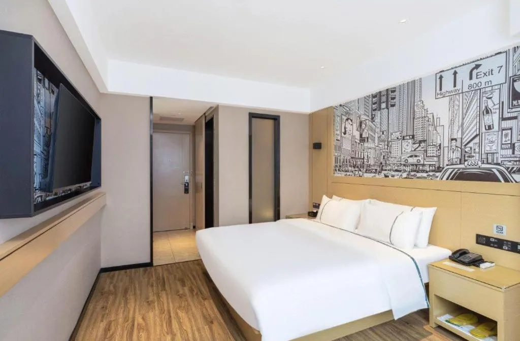 Bed in City Comfort Inn Yunfu Xinxing Juncheng Plaza