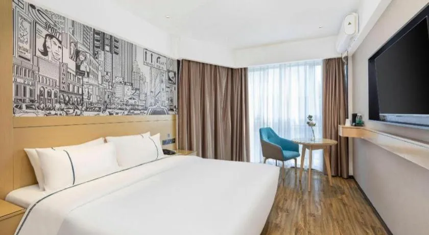 Bed in City Comfort Inn Yunfu Xinxing Juncheng Plaza