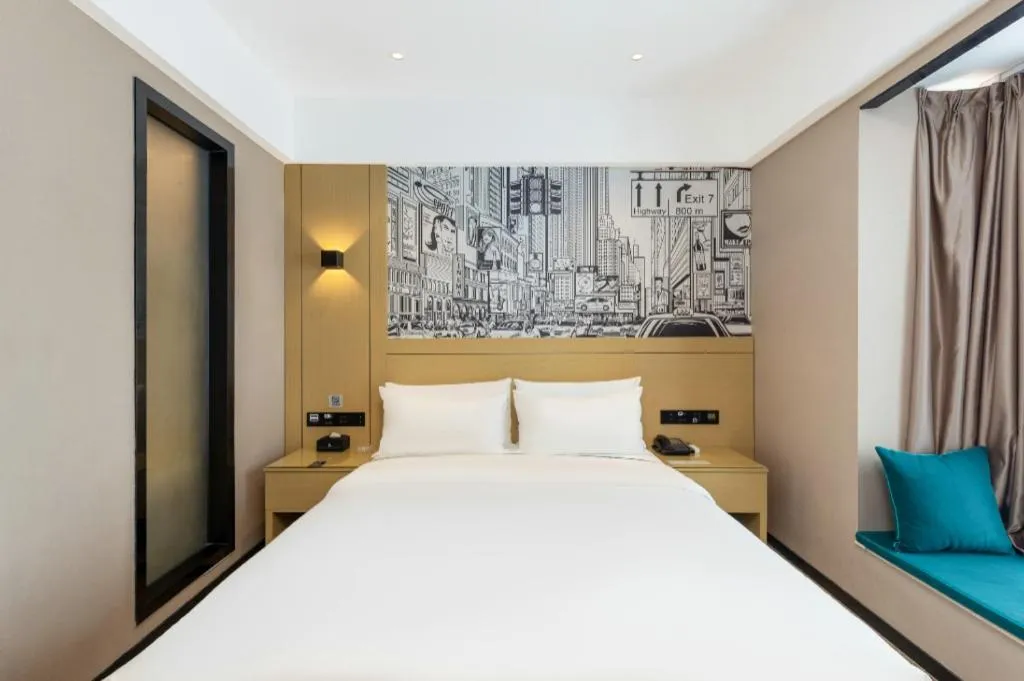 Bed in City Comfort Inn Yunfu Xinxing Juncheng Plaza