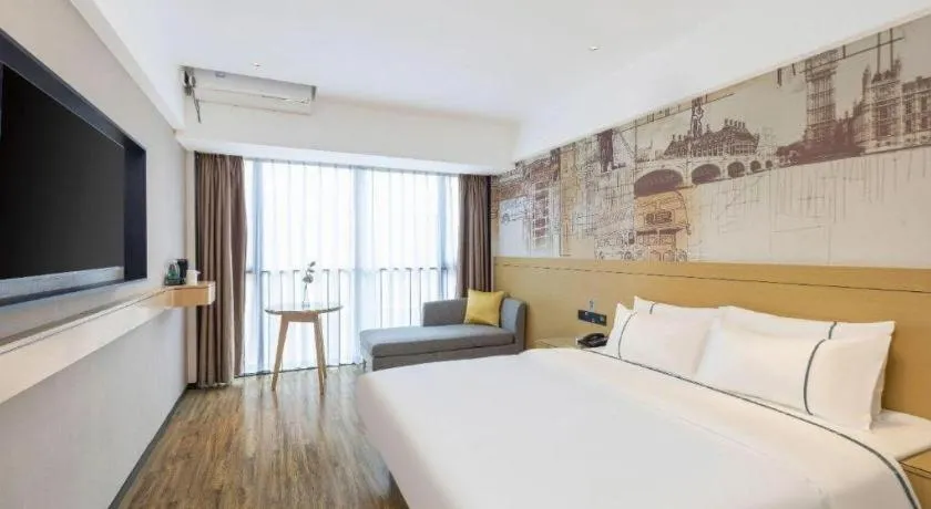 Bed in City Comfort Inn Yunfu Xinxing Juncheng Plaza