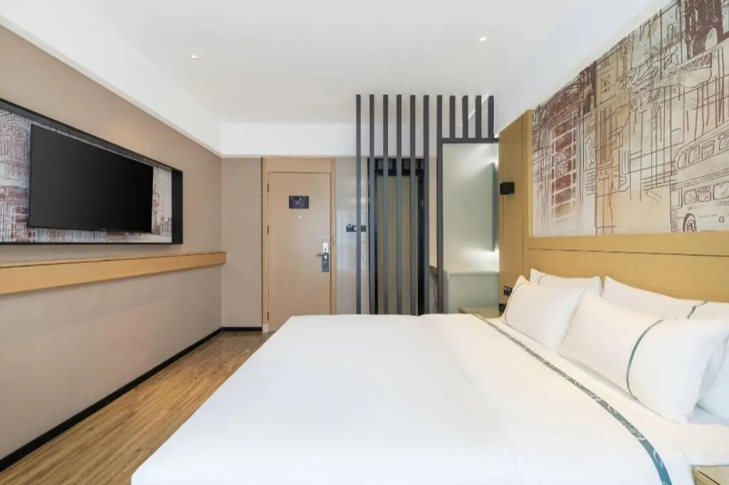 Bed in City Comfort Inn Yunfu Xinxing Juncheng Plaza