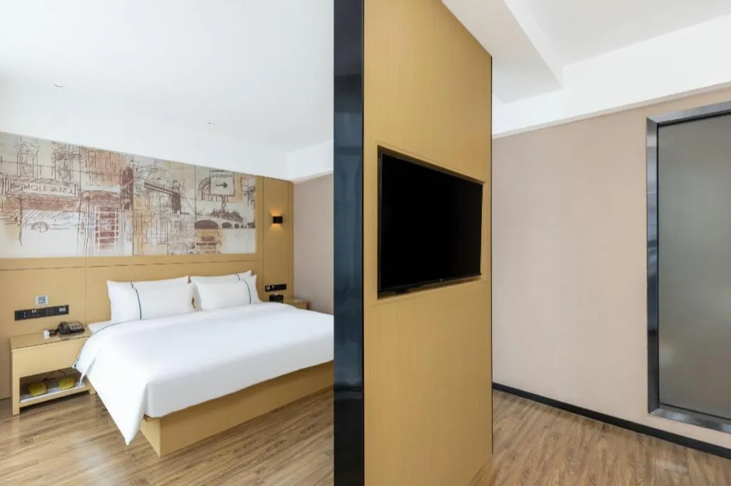 Bed in City Comfort Inn Yunfu Xinxing Juncheng Plaza