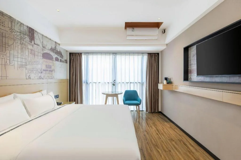 Bed in City Comfort Inn Yunfu Xinxing Juncheng Plaza