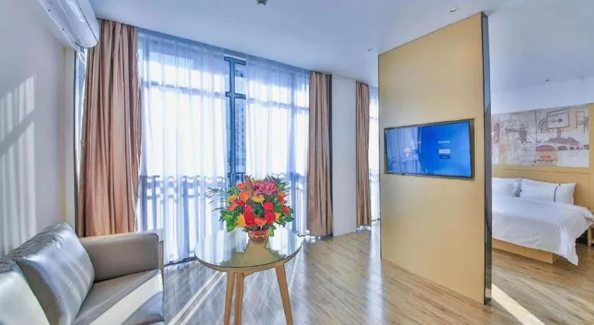 Bed in City Comfort Inn Yunfu Xinxing Juncheng Plaza