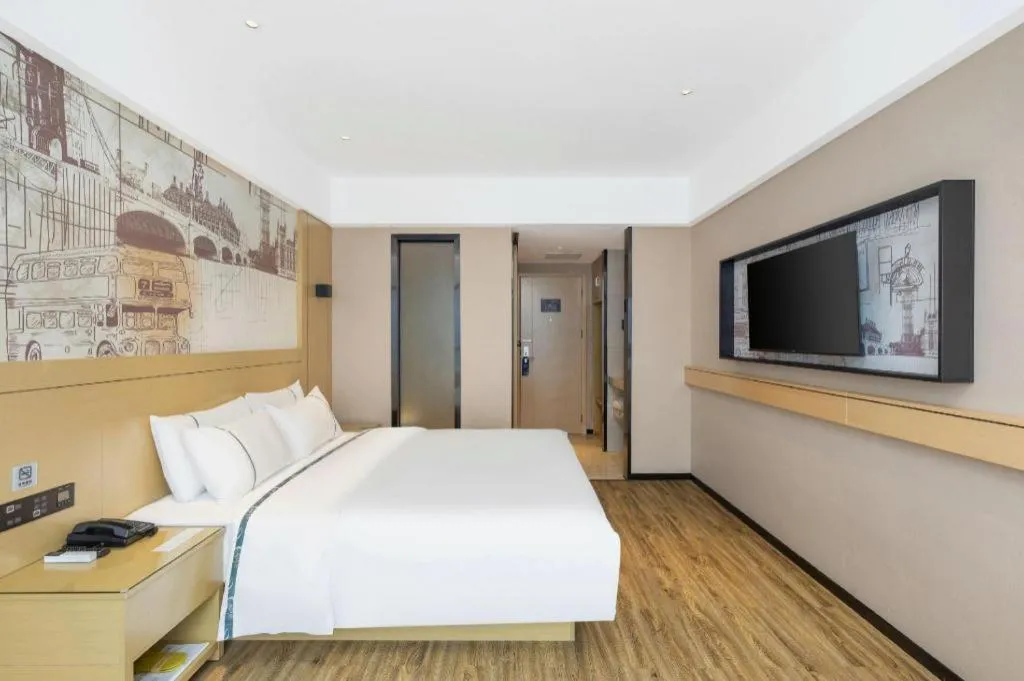 Bed in City Comfort Inn Yunfu Xinxing Juncheng Plaza