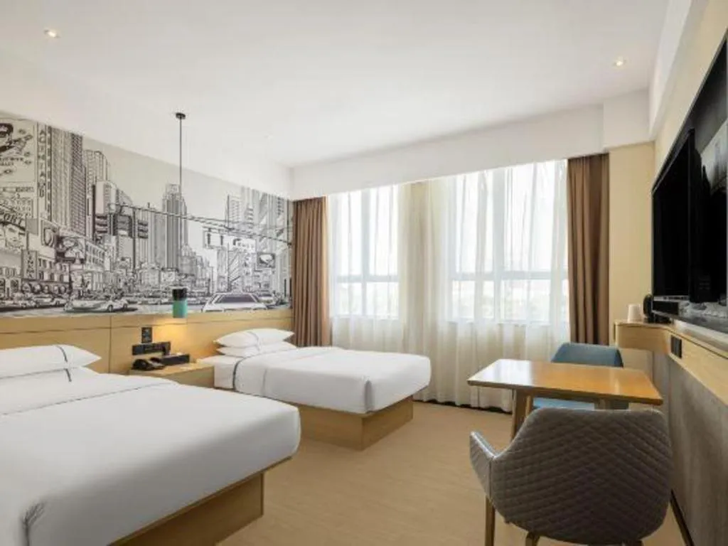 Bed in City Comfort Inn Luocheng Bus Terminal