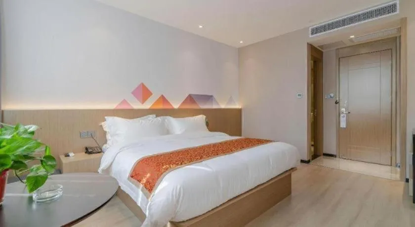 Bed in Borrman Hotel Hefei Yaohai Wanda Linquan East Road