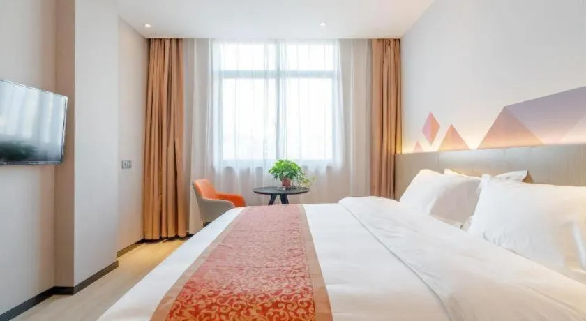 Bed in Borrman Hotel Hefei Yaohai Wanda Linquan East Road