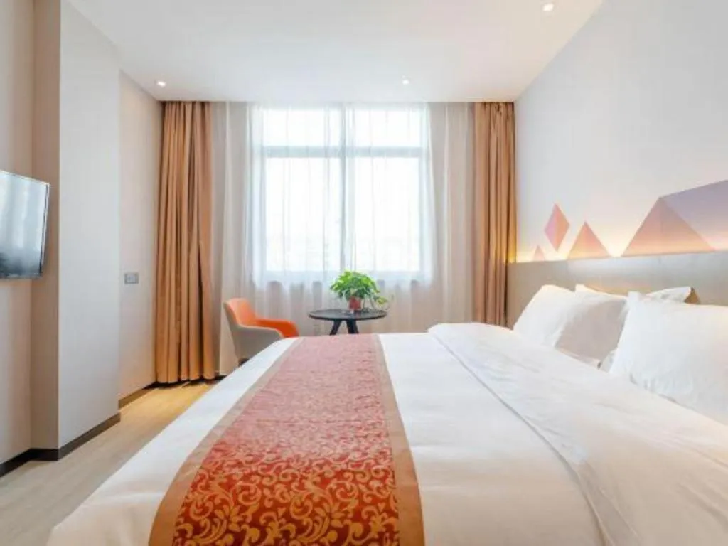 Bed in Borrman Hotel Hefei Yaohai Wanda Linquan East Road