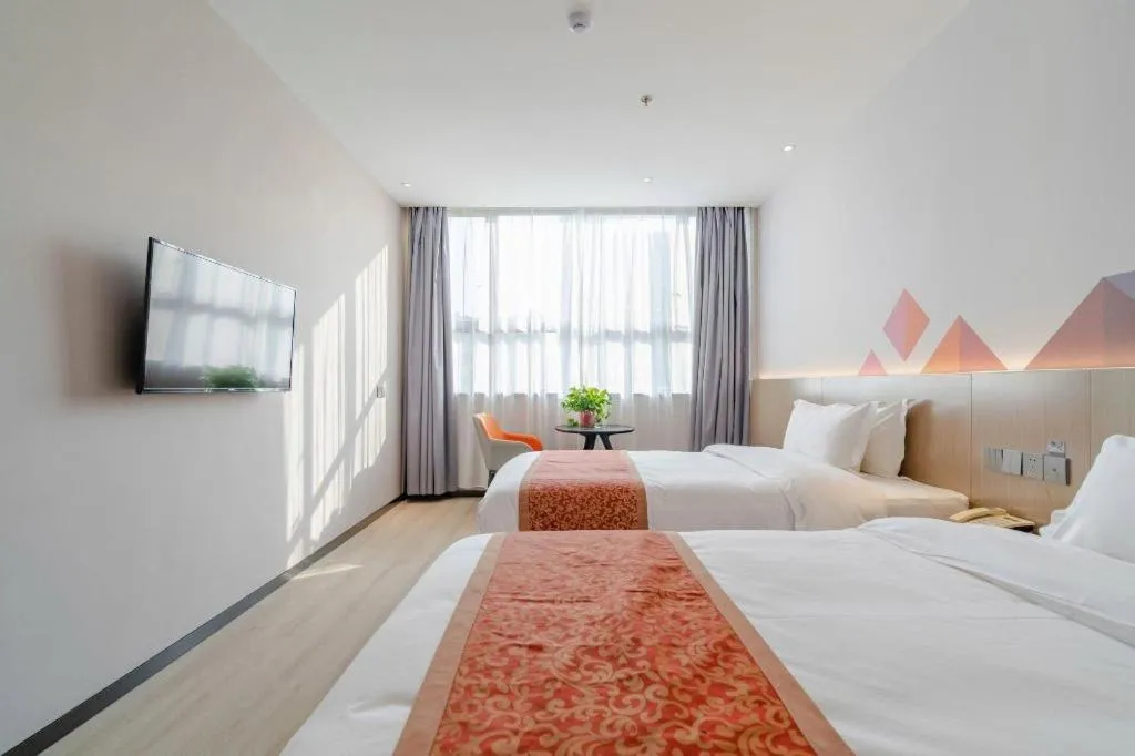 Bed in Borrman Hotel Hefei Yaohai Wanda Linquan East Road