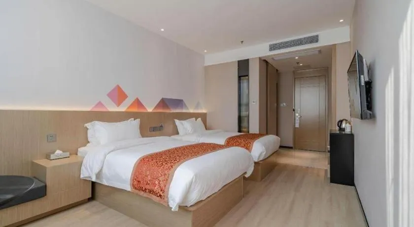 Bed in Borrman Hotel Hefei Yaohai Wanda Linquan East Road