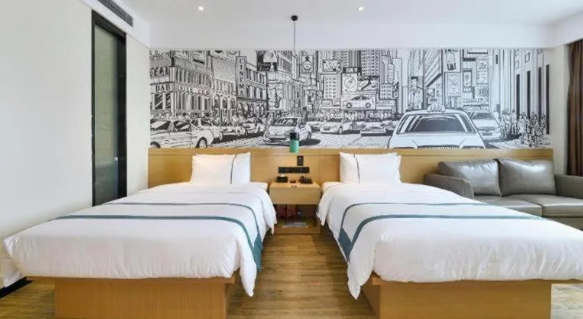 Bed in City Comfort Inn Hantianhe Airport Hengdian Street