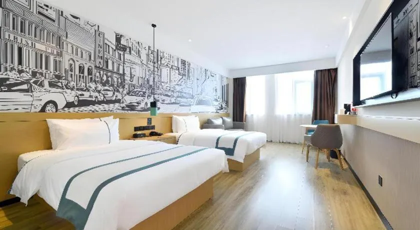 Bed in City Comfort Inn Hantianhe Airport Hengdian Street