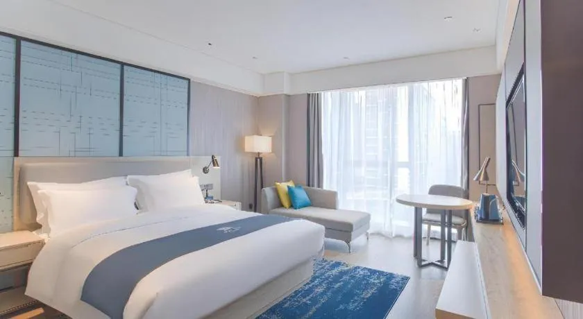 Bed in Echarm Hotel Nanning the MixC Dongmeng Business District