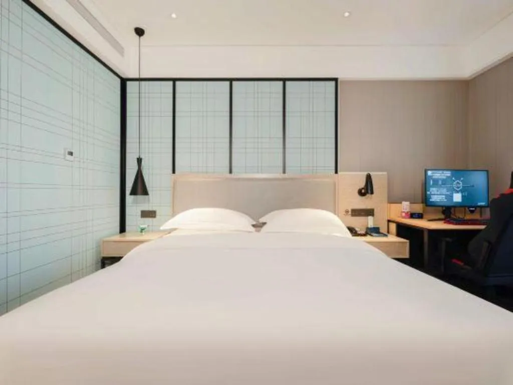 Bed in Echarm Hotel Nanning the MixC Dongmeng Business District