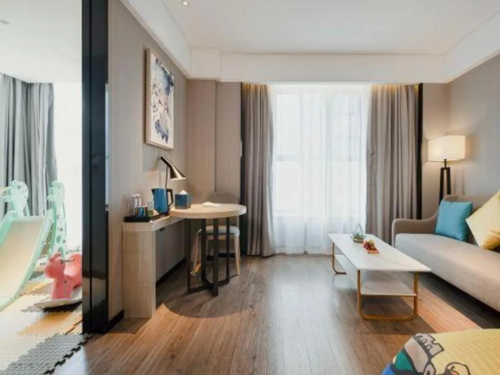 Bed in Echarm Hotel Nanning the MixC Dongmeng Business District