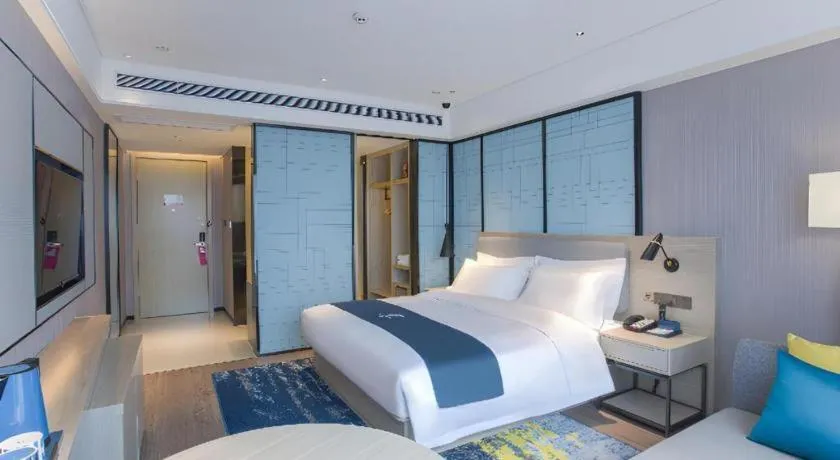 Bed in Echarm Hotel Nanning the MixC Dongmeng Business District
