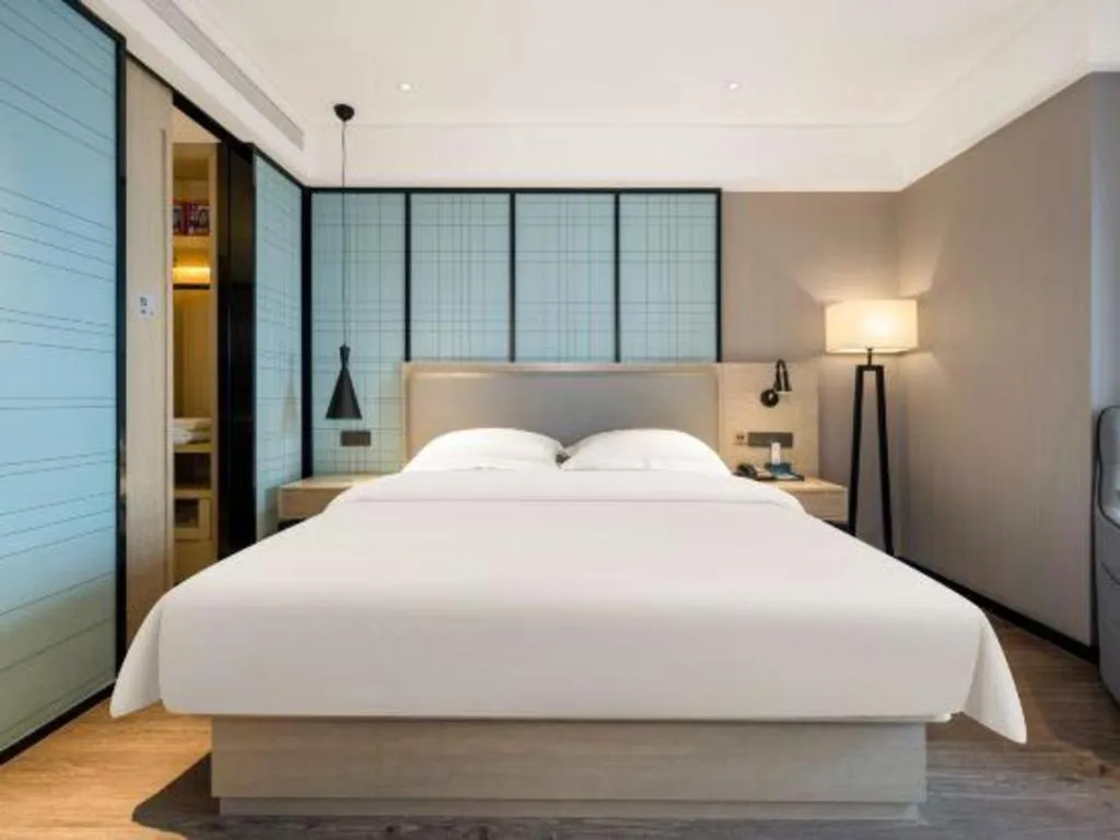 Bed in Echarm Hotel Nanning the MixC Dongmeng Business District