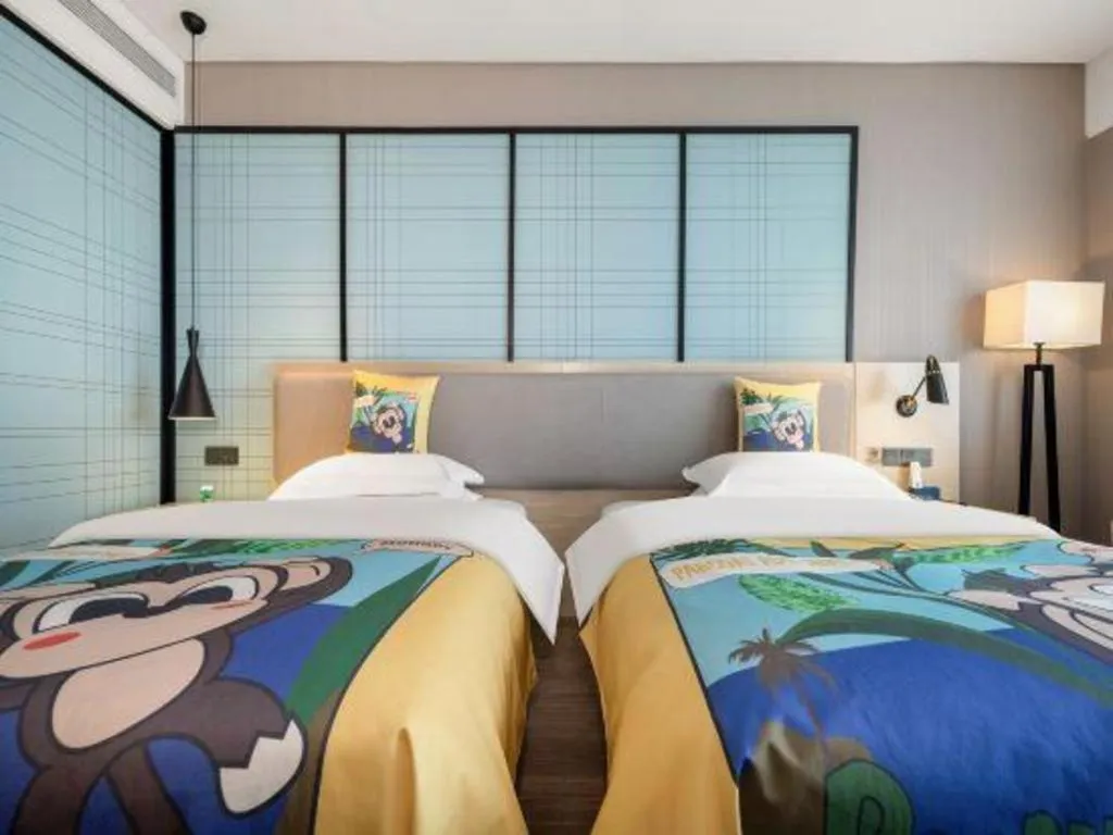 Bed in Echarm Hotel Nanning the MixC Dongmeng Business District