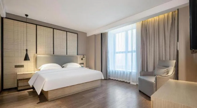 Bed in Echarm Hotel Nanning the MixC Dongmeng Business District