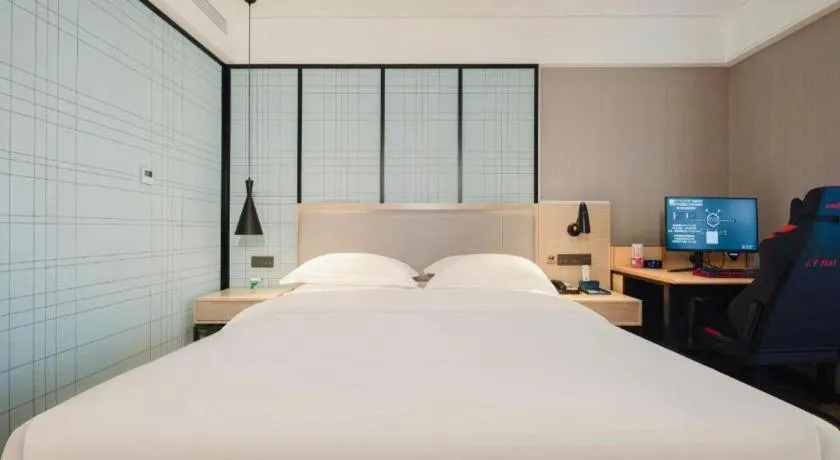 Bed in Echarm Hotel Nanning the MixC Dongmeng Business District