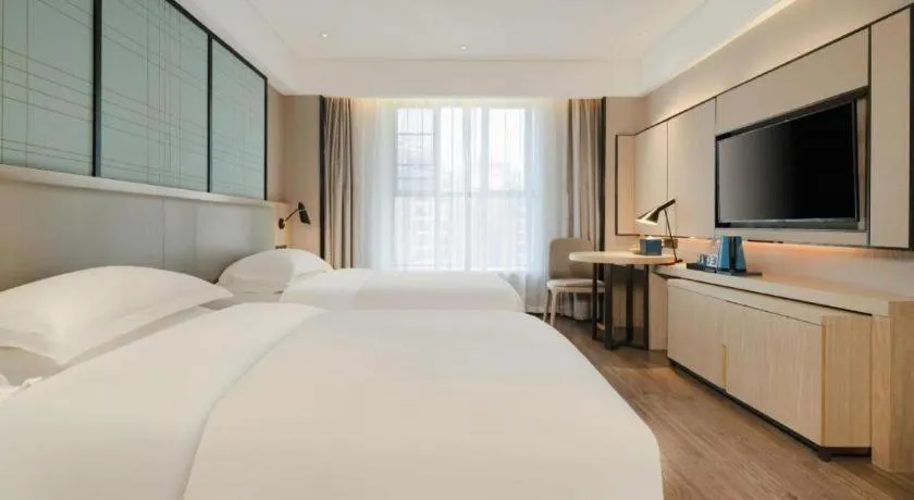 Bed in Echarm Hotel Nanning the MixC Dongmeng Business District