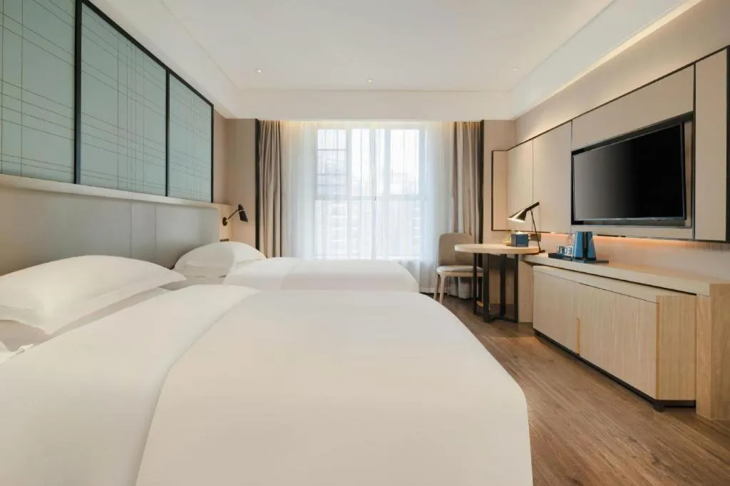 Bed in Echarm Hotel Nanning the MixC Dongmeng Business District