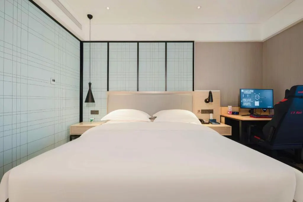 Bed in Echarm Hotel Nanning the MixC Dongmeng Business District