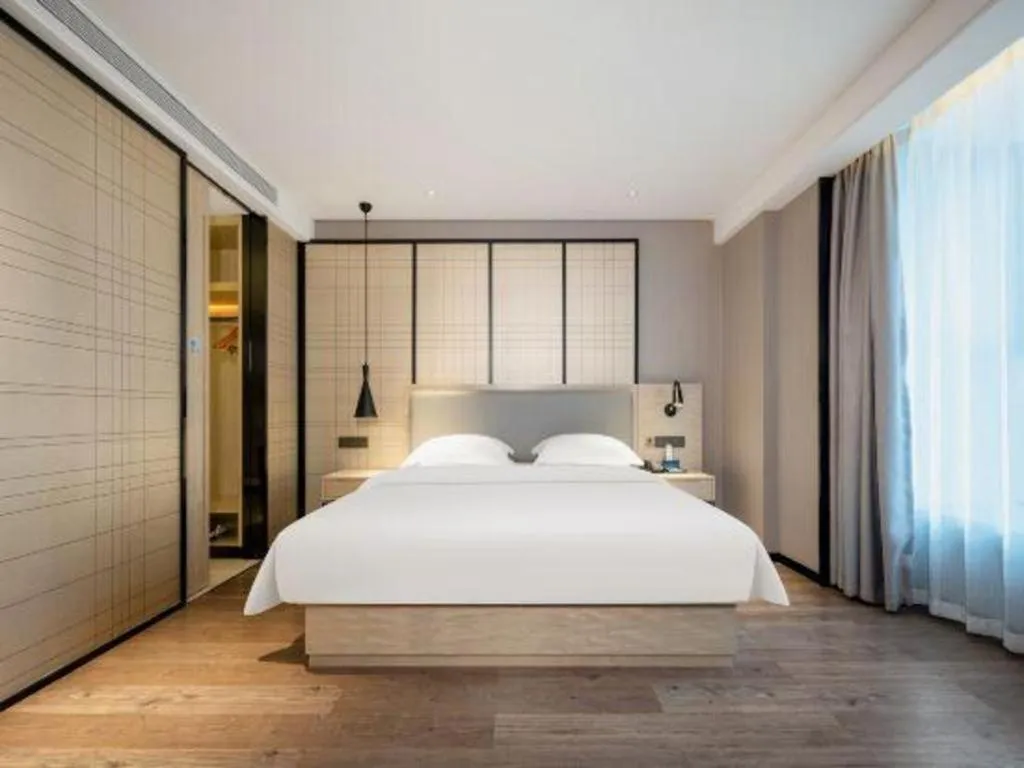 Bed in Echarm Hotel Nanning the MixC Dongmeng Business District