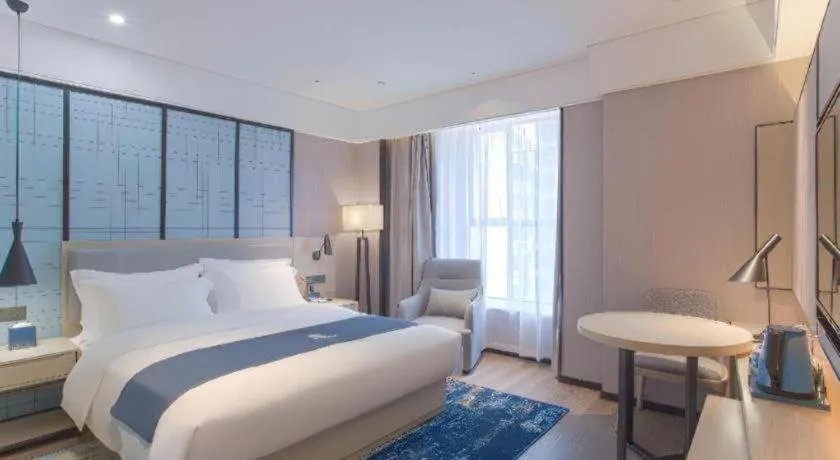 Bed in Echarm Hotel Nanning the MixC Dongmeng Business District