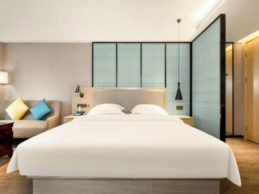 Bed in Echarm Hotel Nanning the MixC Dongmeng Business District