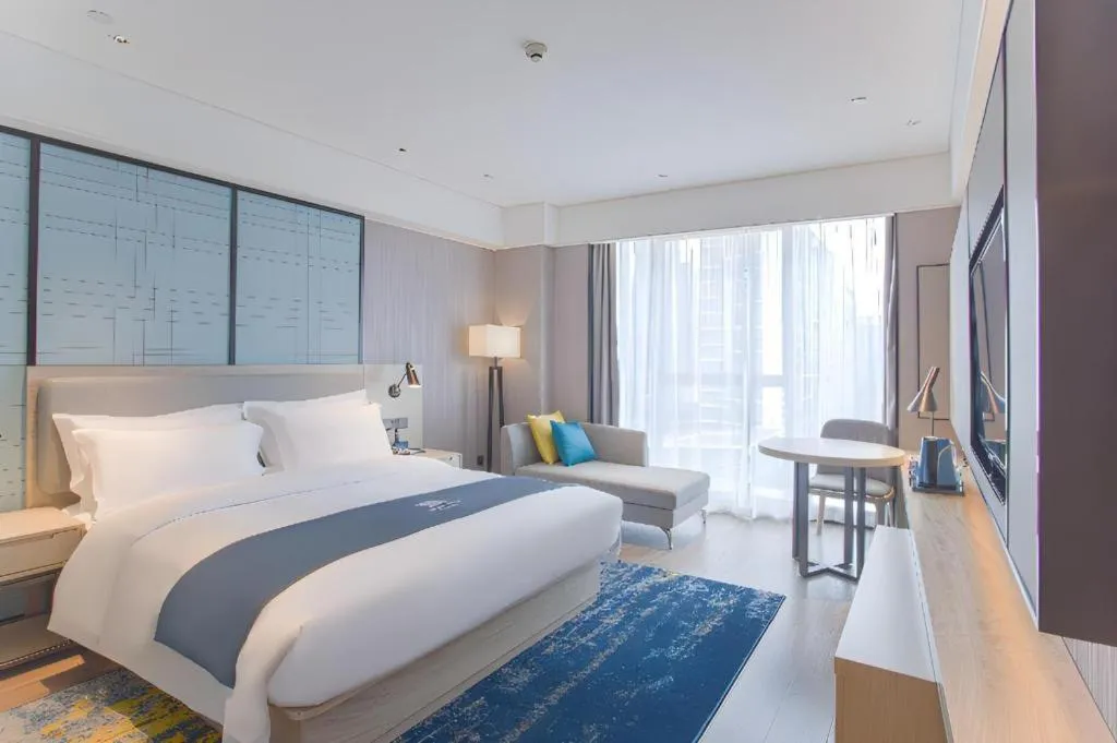 Bed in Echarm Hotel Nanning the MixC Dongmeng Business District