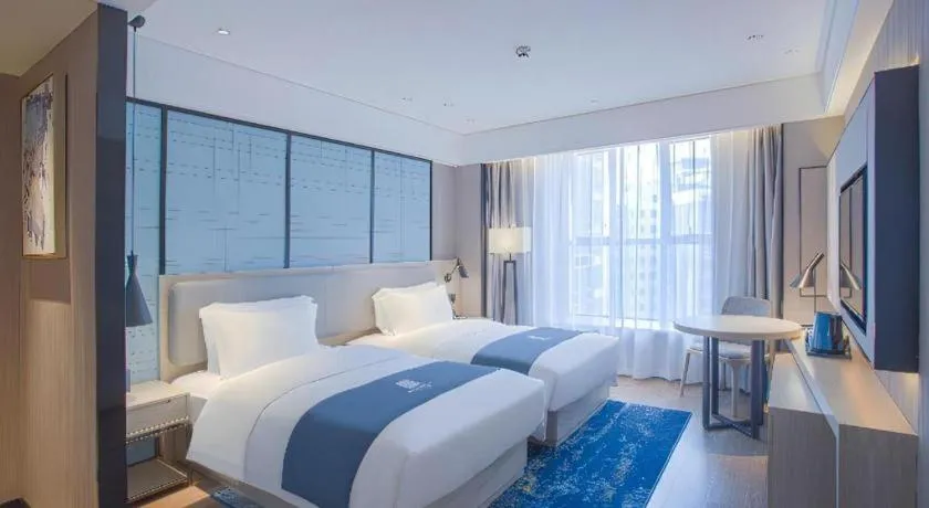 Bed in Echarm Hotel Nanning the MixC Dongmeng Business District